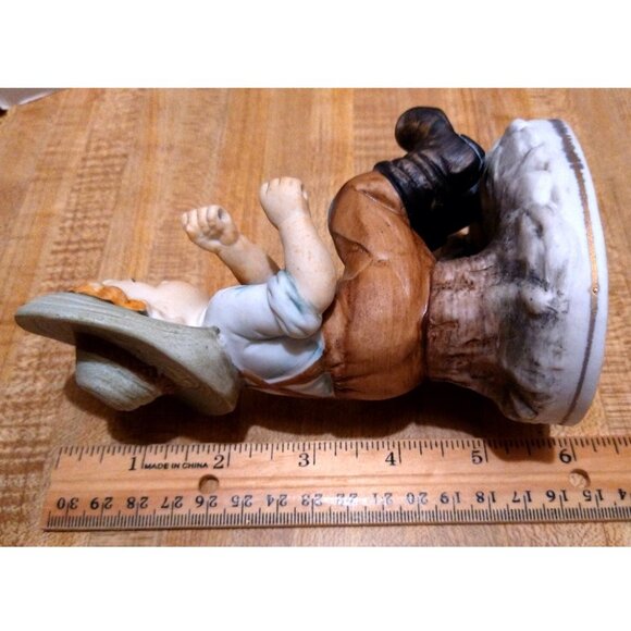 Vintage Country Boy Fishing Ceramic Figurine Statue Pole Missing - Picture 16 of 16